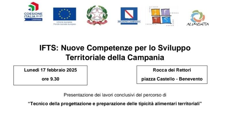 Convegno conclusivo IFTS: appuntamento lunedì 17 febbraio alla Rocca dei Rettori.